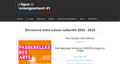 Desktop Screenshot of laligue41.org